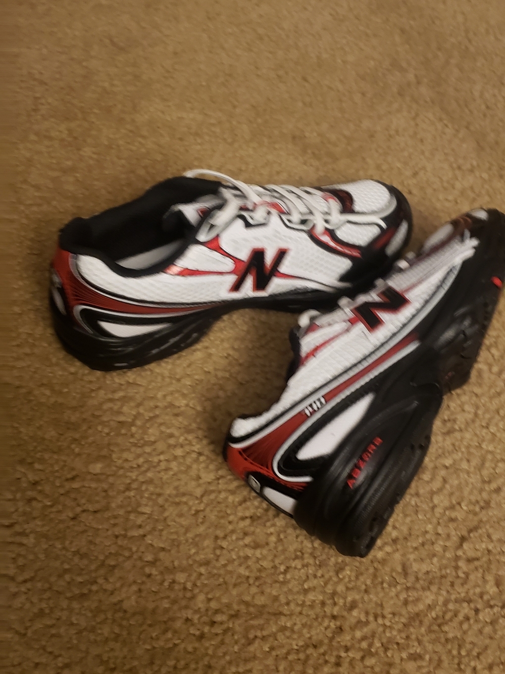 New Balance 827 White Red Black Men's Sneakers